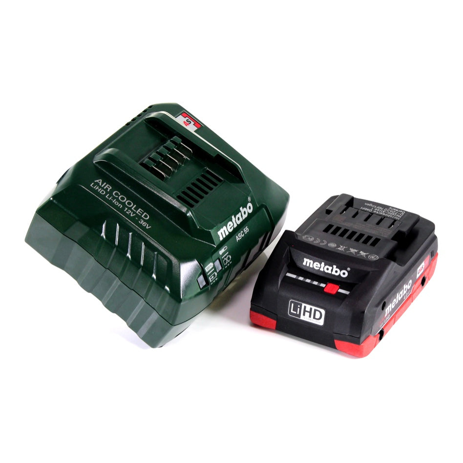 Meuleuse d'angle sur batterie Metabo W 18 LTX 125 18 V 125 mm + 1x batterie 4,0 Ah + chargeur + métaBOX