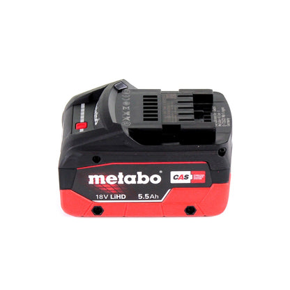 Meuleuse d'angle sur batterie Metabo W 18 LTX 125 18 V 125 mm + 1x batterie 5,5 Ah + metaBOX - sans chargeur