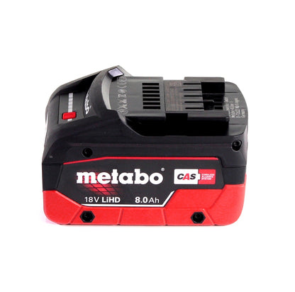 Metabo W 18 LTX 125 Akku Winkelschleifer 18 V 125 mm + 1x Akku 8,0 Ah + metaBOX - ohne Ladegerät