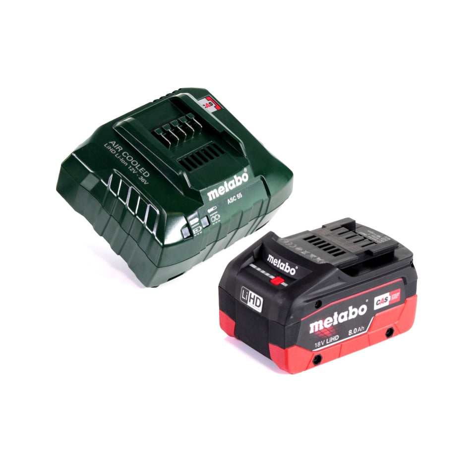 Meuleuse d'angle sur batterie Metabo W 18 LTX 125 18 V 125 mm + 1x batterie 8,0 Ah + chargeur + métaBOX