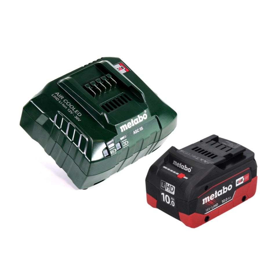 Meuleuse d'angle sur batterie Metabo W 18 LTX 125 18 V 125 mm + 1x batterie 10,0 Ah + chargeur + métaBOX