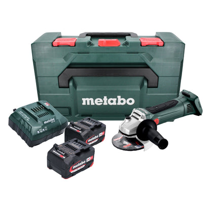 Meuleuse d'angle sur batterie Metabo W 18 LTX 125 18 V 125 mm (602174610) + 2x batterie 4,0 Ah + chargeur + métaBOX