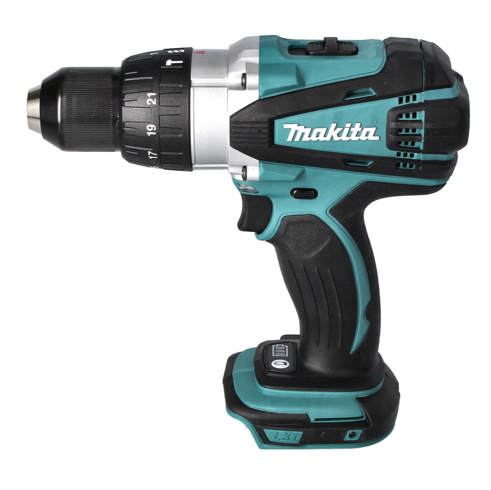 Makita DHP 458 RF1 Akku Schlagbohrschrauber 18 V 91 Nm + 1x Akku 3,0 Ah + Ladegerät + 44 tlg. Bit Set