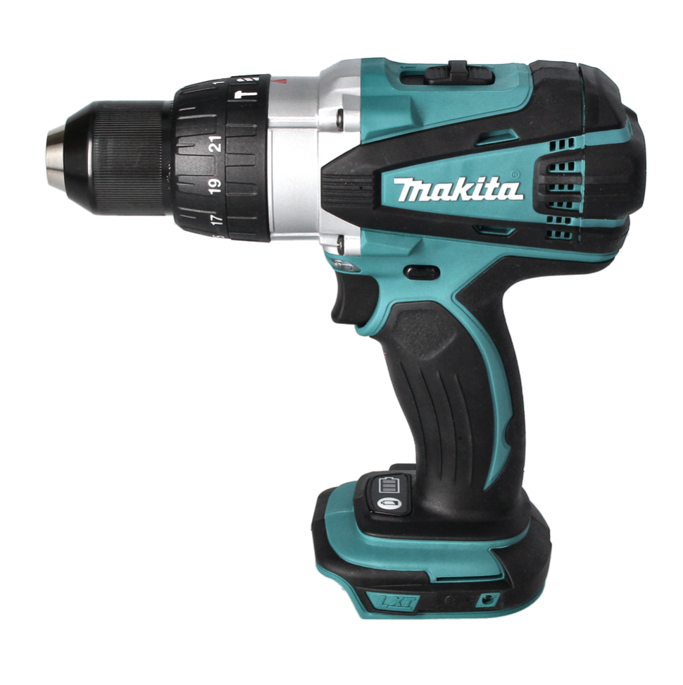 Makita DHP 458 RF1 perceuse à percussion sans fil 18 V 91 Nm + 1 batterie 3,0 Ah + chargeur + jeu d'embouts 40 pièces