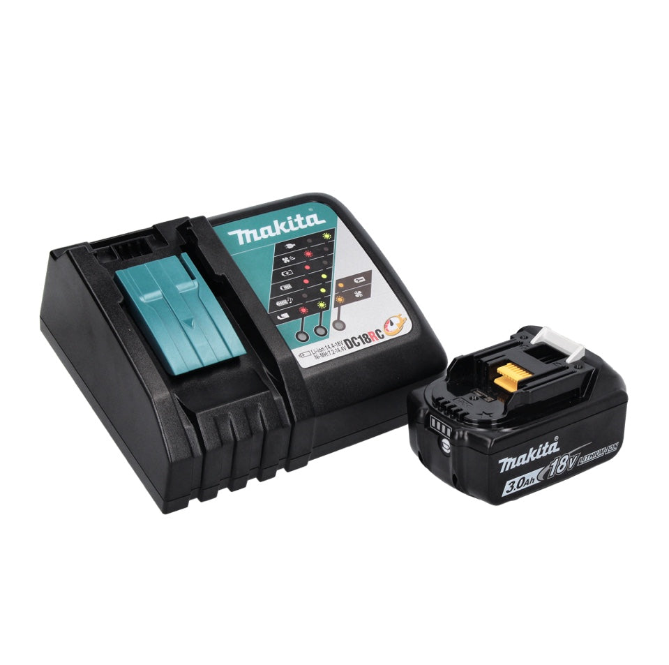 Makita DHP 482 RF1 perceuse à percussion sans fil 18 V 62 Nm + 1 batterie 3,0 Ah + chargeur + jeu de 26 clés à douilles