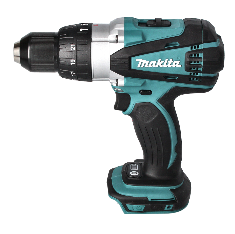 Makita DHP 458 Z Akku Schlagbohrschrauber 18 V 91 Nm + 40 tlg. Bit Bohrer Set - ohne Akku, ohne Ladegerät