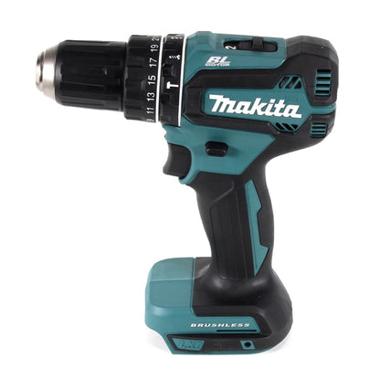 Makita DHP 485 RF1 Akku Schlagbohrschrauber 18 V 50 Nm Brushless + 1x Akku 3,0 Ah + Ladegerät + 40 tlg. Bit Set