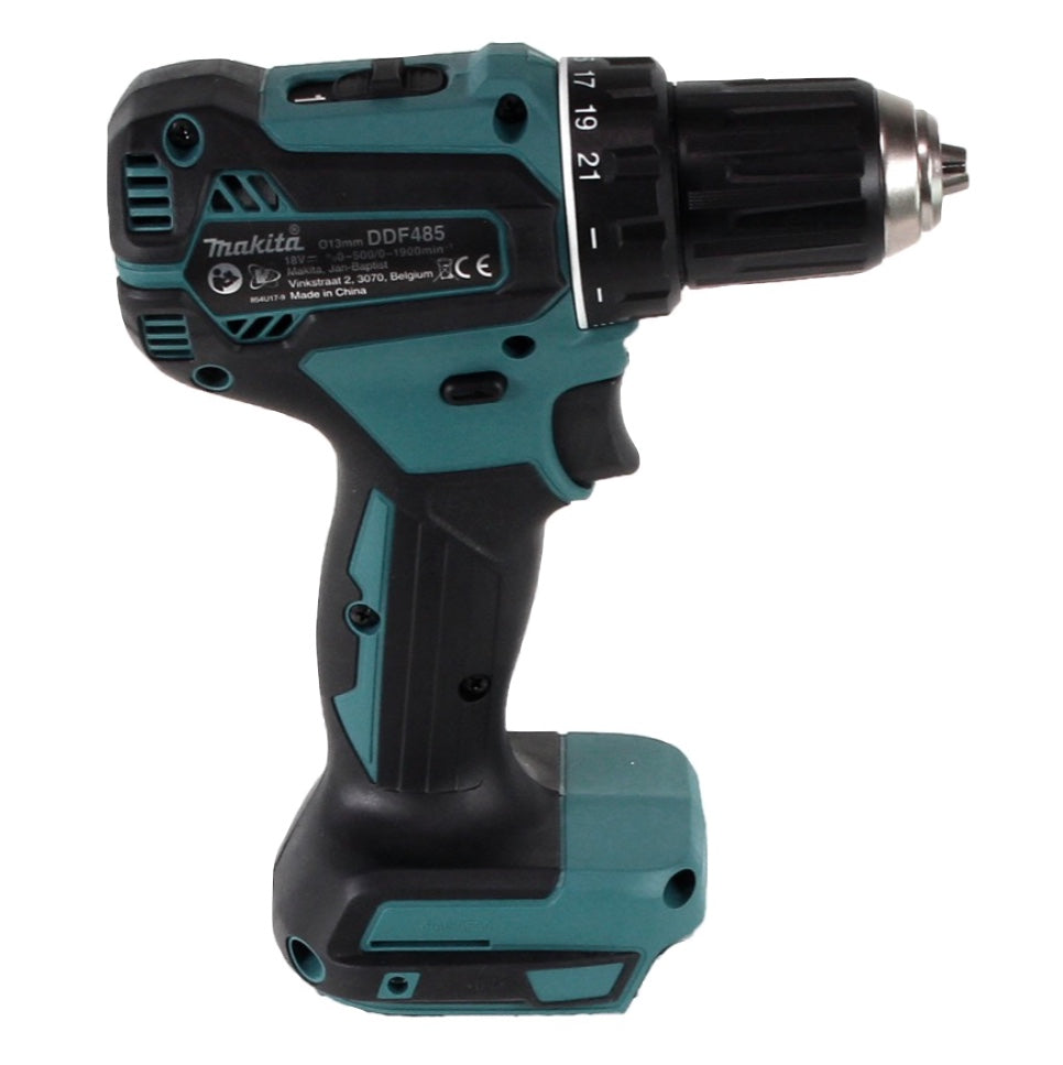 Makita DDF 485 Z Akku Bohrschrauber 18 V 50 Nm Brushless + 26 tlg. Bit Steckschlüssel Set - ohne Akku, ohne Ladegerät