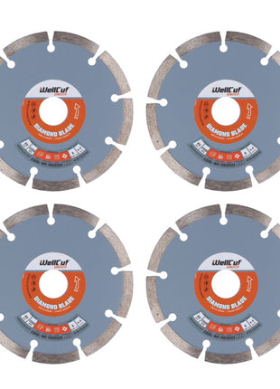 WellCut Diamond Blade Diamant Trennscheibe 125 x 22,23 mm 4 Stk. ( 4x WC-SD12522 ) - Toolbrothers