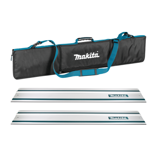 Rail de guidage Makita pour scies 1000 mm 2 pièces (2x 199140-0) + sac de rail de guidage portable