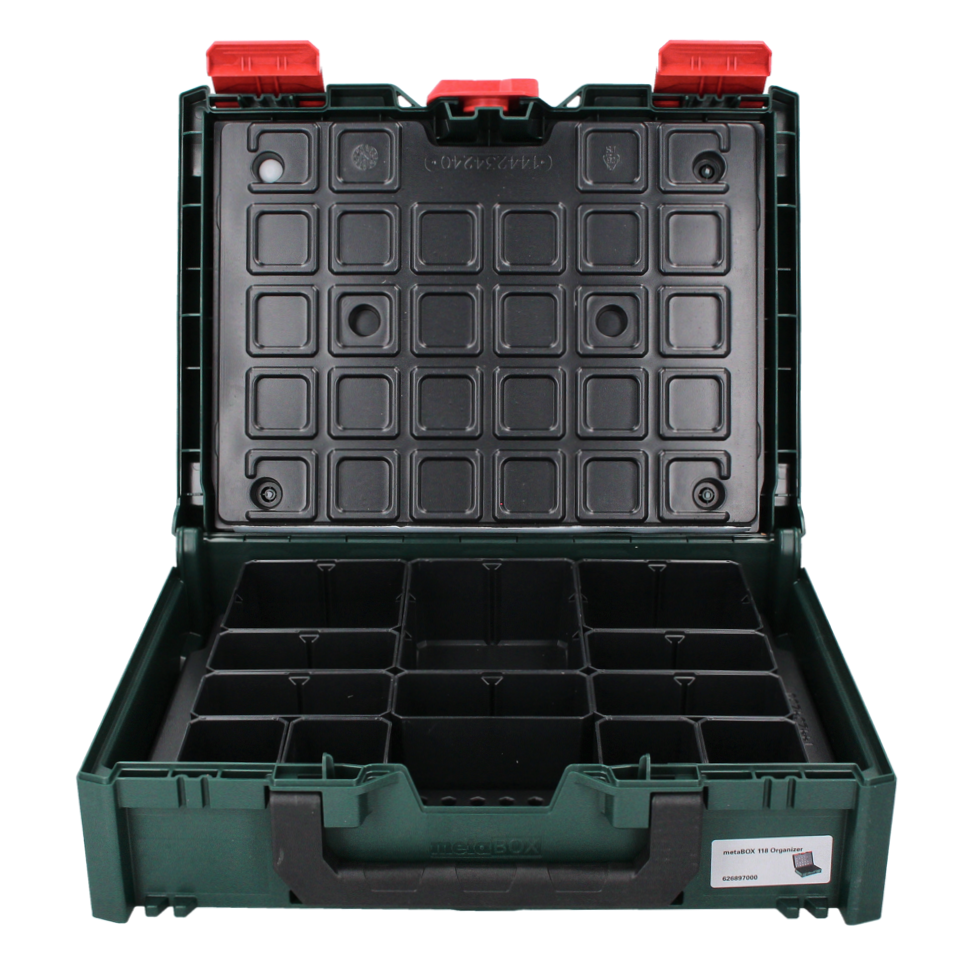 Metabo metaBOX 118 Mallette à outils pour système de rangement (626897000) empilable