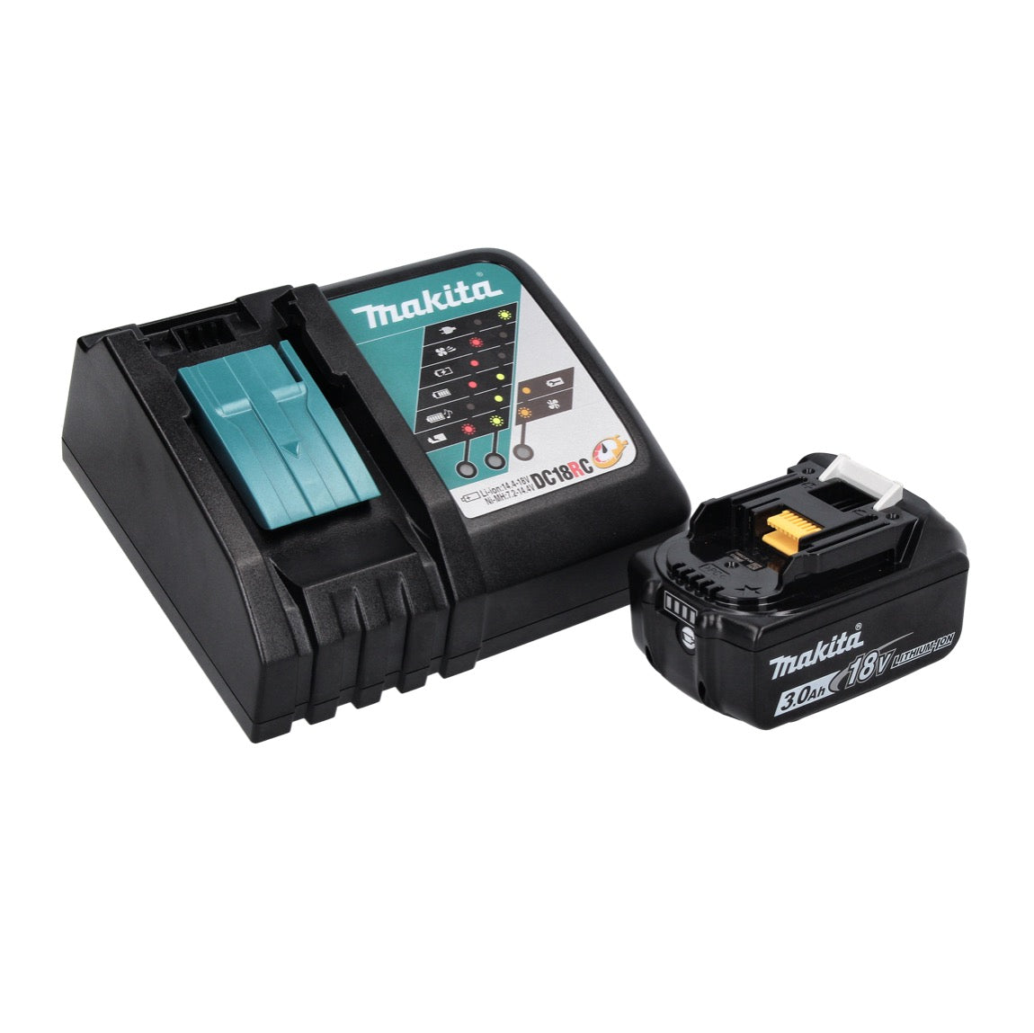 Makita DHP 458 RF1 perceuse à percussion sans fil 18 V 91 Nm + 1x batterie 3,0 Ah + chargeur