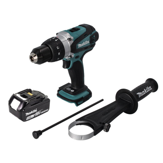 Makita DHP 458 T1 Akku Schlagbohrschrauber 18 V 91 Nm + 1x Akku 5,0 Ah - ohne Ladegerät