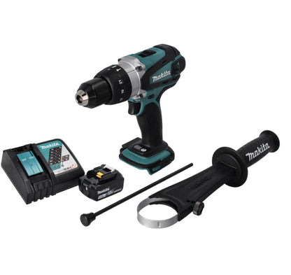 Makita DHP 458 RT1 perceuse à percussion sans fil 18 V 91 Nm + 1x batterie 5,0 Ah + chargeur