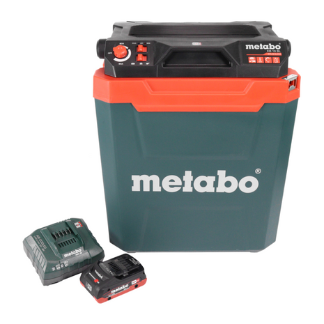 Metabo KB 18 BL Akku Kühlbox 18 V mit Warmhaltefunktion 28 l Brushless + 1x Akku 4,0 Ah + Ladegerät