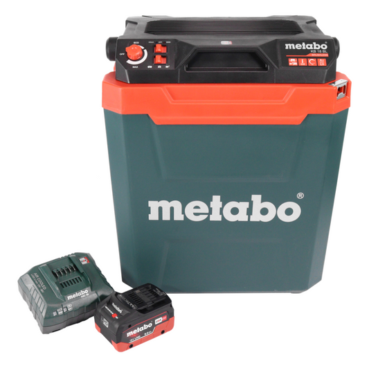 Glacière à batterie Metabo KB 18 BL 18 V avec fonction chauffante 28 l sans balais + 1x batterie 8,0 Ah + chargeur