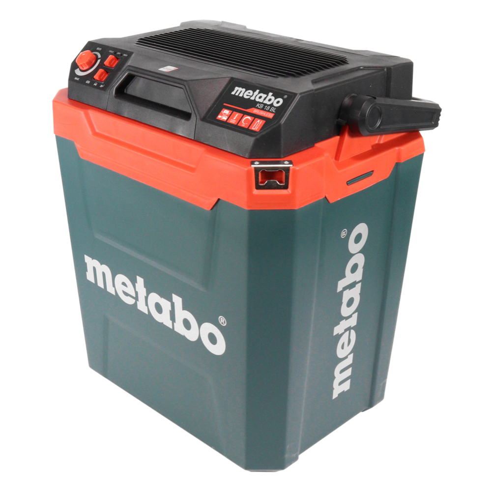 Glacière à batterie Metabo KB 18 BL 18 V avec fonction chauffante 28 l sans balais + 2x batteries 5,5 Ah + chargeur