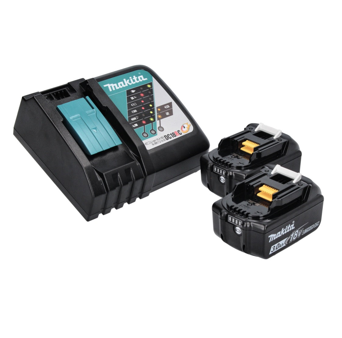 Makita DHP 456 RF perceuse à percussion sans fil 18 V 50 Nm + 2x batteries 3,0 Ah + chargeur