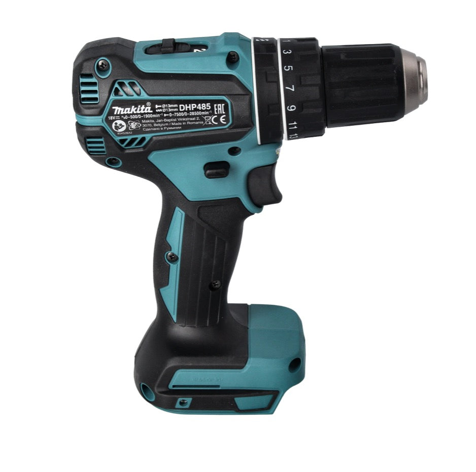 Makita DHP 485 M1 Akku Schlagbohrschrauber 18 V 50 Nm Brushless + 1x Akku 4,0 Ah - ohne Ladegerät