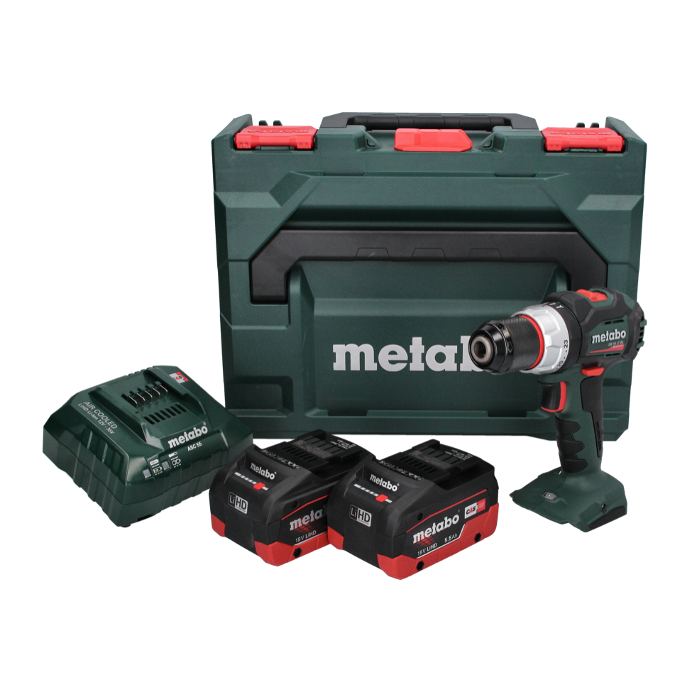 Perceuse à percussion sans fil Metabo SB 18 LT BL 18 V 75 Nm sans balais + 2 batteries 5,5 Ah + chargeur + métaBOX