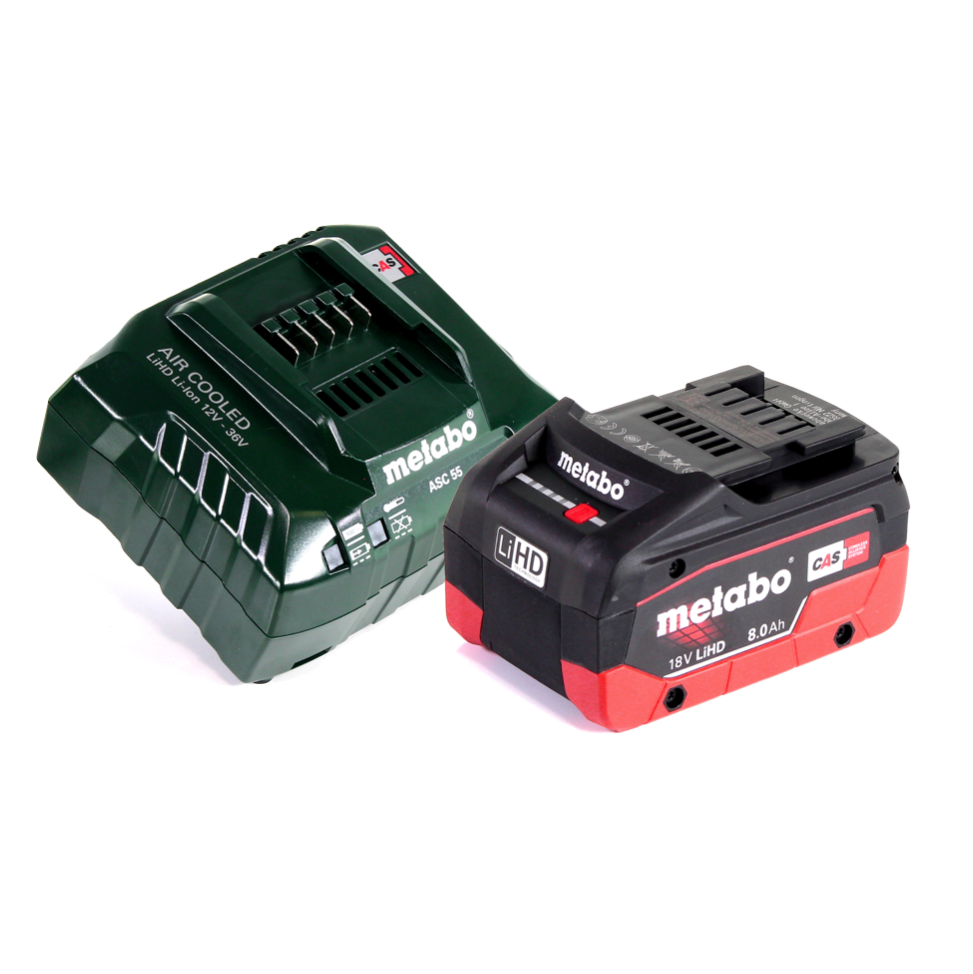 Perceuse à percussion sans fil Metabo SB 18 LT BL 18 V 75 Nm sans balais + 1 batterie 8,0 Ah + chargeur + métaBOX