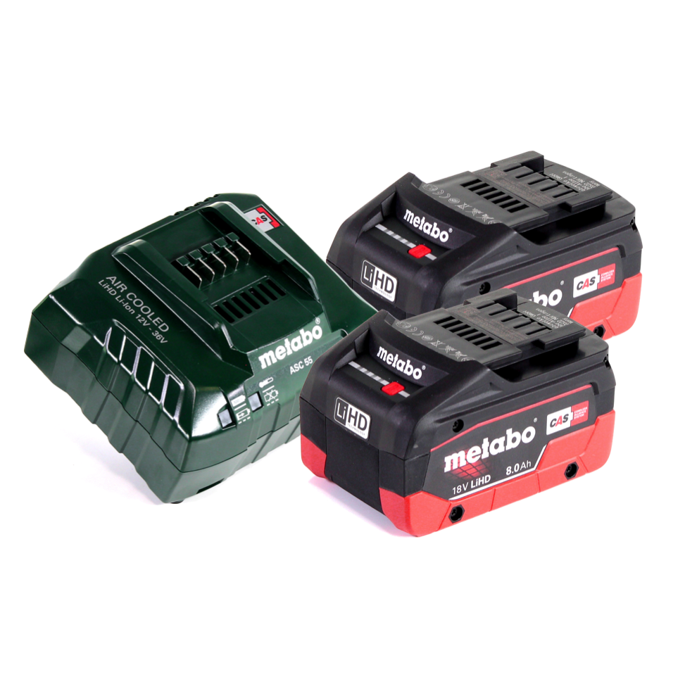 Perceuse à percussion sans fil Metabo SB 18 LT BL 18 V 75 Nm sans balais + 2 batteries 8,0 Ah + chargeur + métaBOX