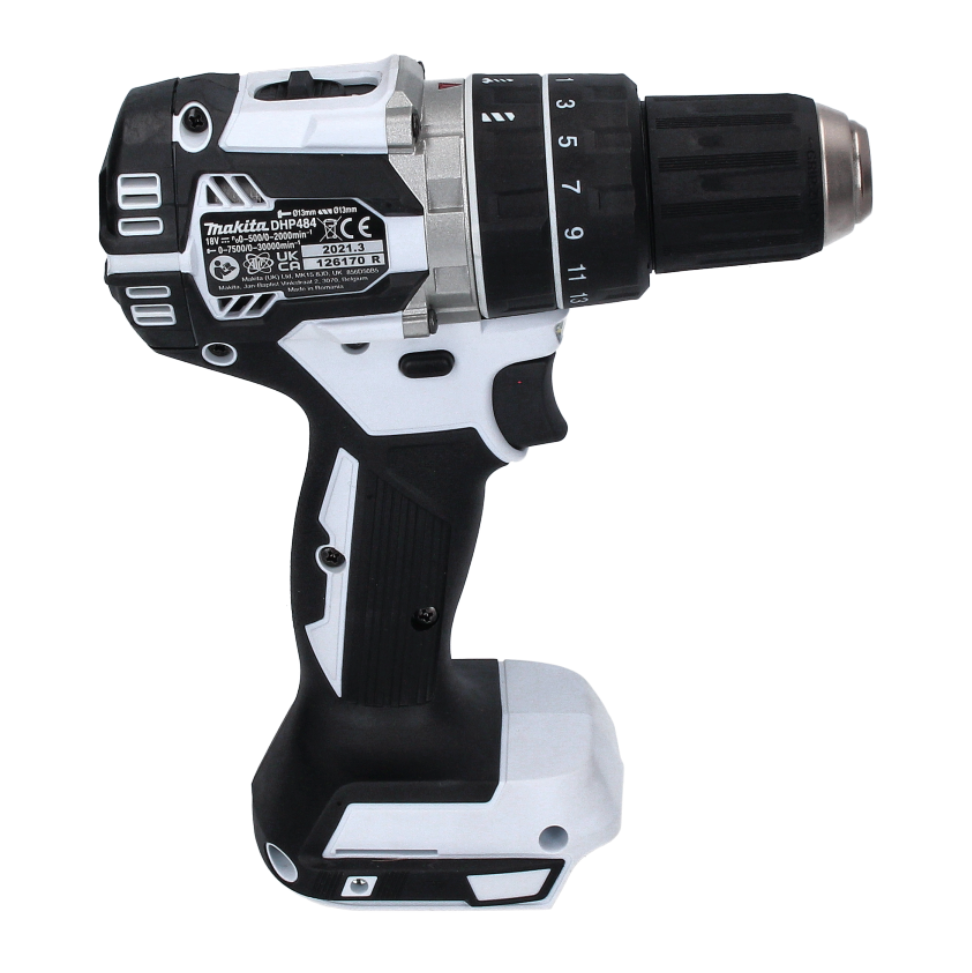 Makita DHP 484 ZW perceuse à percussion sans fil 18 V 54 Nm blanc Brushless Solo - sans batterie, sans chargeur