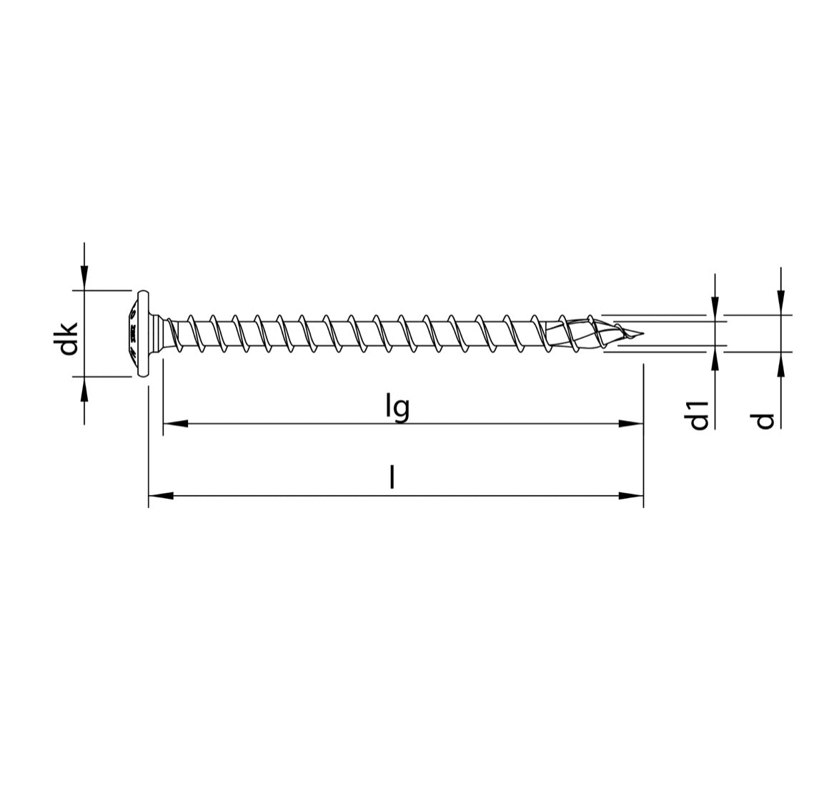 Vis à bois professionnelles HECO TOPIX plus 8,0 x 120 mm 200 pièces (4x 61270) vis à bois entièrement filetées, tête rondelle, entraînement en T, galvanisées bleues, A3K