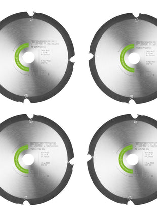 Festool Diamant Kreissägeblatt Abrasive Materials 4x DIA 160 x 1,8 x 20 mm F4 ( 4x 205558 ) für Tauchsägen TS 55 F & TSC 55 K