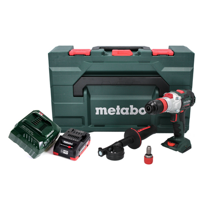 Perceuse à percussion sans fil Metabo SB 18 LTX BL QI 18 V 130 Nm sans balais + 1 batterie 4,0 Ah + chargeur + métaBOX