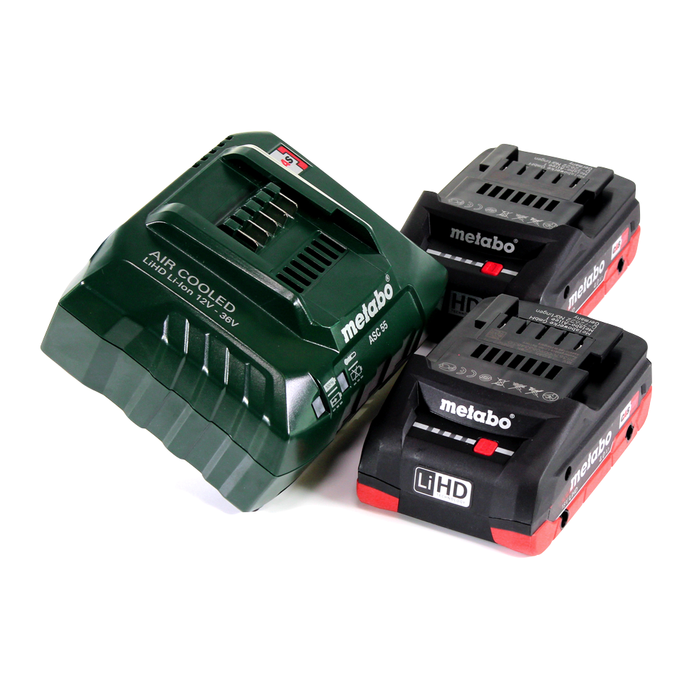 Perceuse à percussion sans fil Metabo SB 18 LTX BL QI 18 V 130 Nm sans balais + 2 batteries 4,0 Ah + chargeur + métaBOX