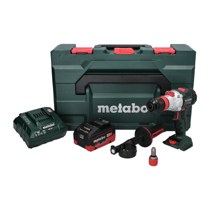 Perceuse à percussion sans fil Metabo SB 18 LTX BL QI 18 V 130 Nm sans balais + 1 batterie 5,5 Ah + chargeur + métaBOX