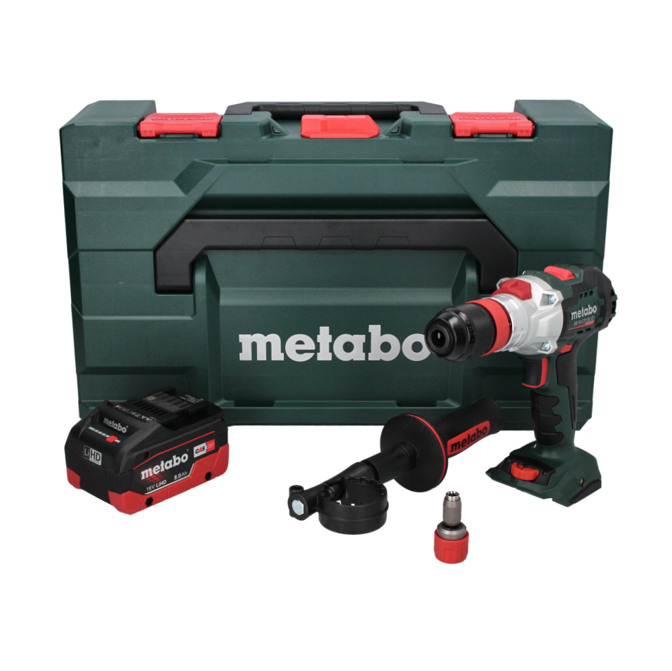 Perceuse à percussion sans fil Metabo SB 18 LTX BL QI 18 V 130 Nm sans balai + 1x batterie 8,0 Ah + métaBOX - sans chargeur