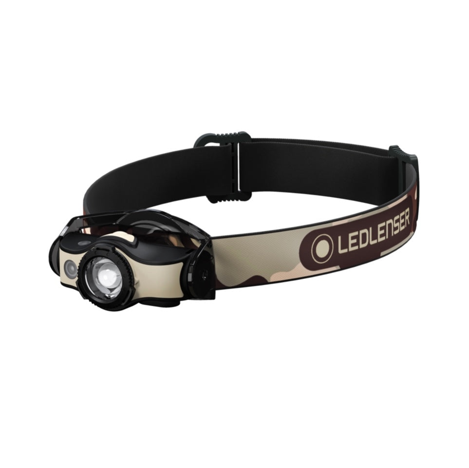 Lampe frontale LED Ledlenser MH4 400 lm IPX4 noir / sable (502152) + 1x batterie + 1x câble de charge