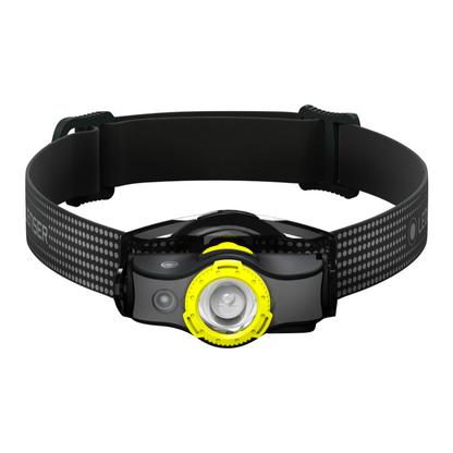 Lampe frontale LED Ledlenser MH5 400 lm IPX4 noir / jaune (502144) + 1x batterie + 1x câble de charge