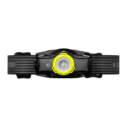 Lampe frontale LED Ledlenser MH5 400 lm IPX4 noir / jaune (502144) + 1x batterie + 1x câble de charge