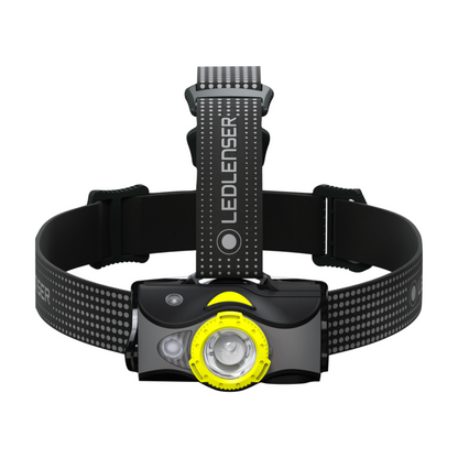 Lampe frontale LED Ledlenser MH7 600 lm IPX4 noir / jaune (502154) + 1x batterie + 1x câble de charge