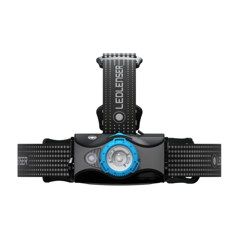 Ledlenser MH7 LED Stirnlampe 600 lm IPX4 Schwarz / Blau ( 502155 ) + 1x Akku + 1x Ladekabel