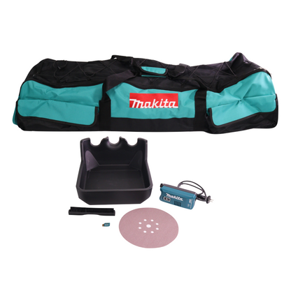 Makita DSL 800 ZX ponceuse à long col sans fil 18 V 225 mm brushless + accessoires + sac - sans batterie, sans chargeur