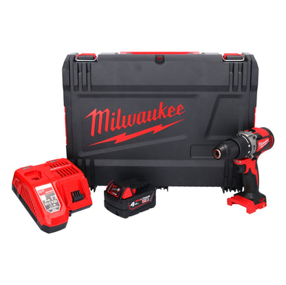 Perceuse à percussion sans fil Milwaukee M18 BLPD2-401X 18 V 82 Nm sans balai + 1x batterie 4,0 Ah + chargeur + boîtier HD