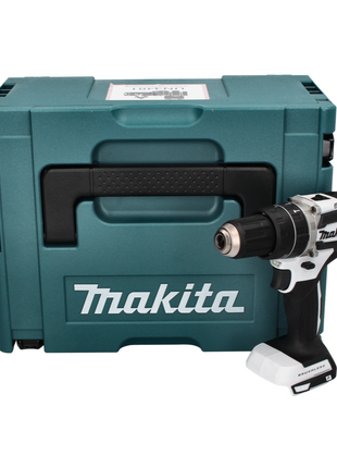 Makita DHP 484 ZJ W Taladro percutor inalámbrico 18 V 54 Nm sin escobillas blanco + Makpac - sin batería, sin cargador