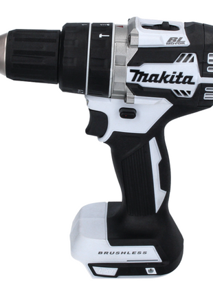 Makita DHP 484 M1J W Taladro percutor inalámbrico 18 V 54 Nm sin escobillas blanco + 1x batería 4,0 Ah + Makpac - sin cargador