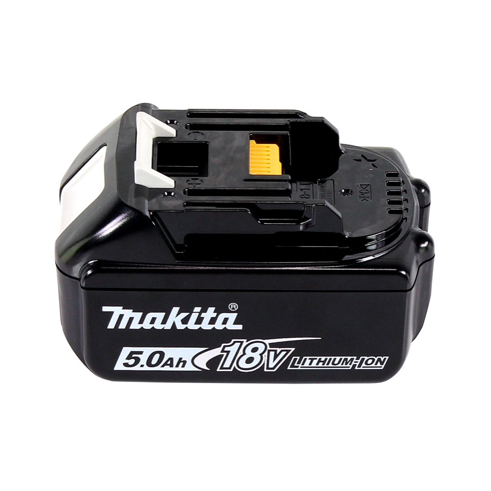 Makita DHP 484 T1J W perceuse à percussion sans fil 18 V 54 Nm sans balais blanc + 1x batterie 5,0 Ah + Makpac - sans chargeur