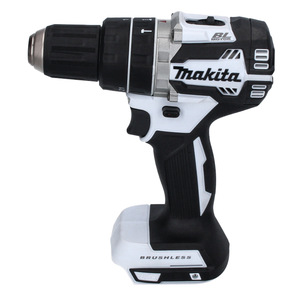 Makita DHP 484 RT1J W perceuse à percussion sans fil 18 V 54 Nm sans balais blanc + 1x batterie 5,0 Ah + chargeur + Makpac