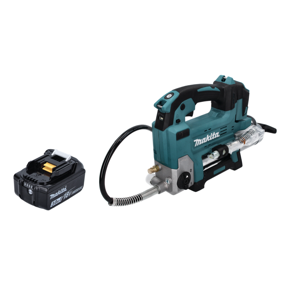 Pistolet graisseur à batterie Makita DGP 180 F1 18 V 690 bar + 1x batterie 3,0 Ah - sans chargeur