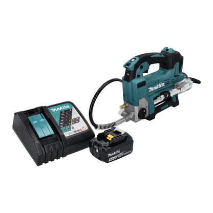 Makita DGP 180 RM1 Akku Fettpresse 18 V 690 bar + 1x Akku 4,0 Ah + Ladegerät