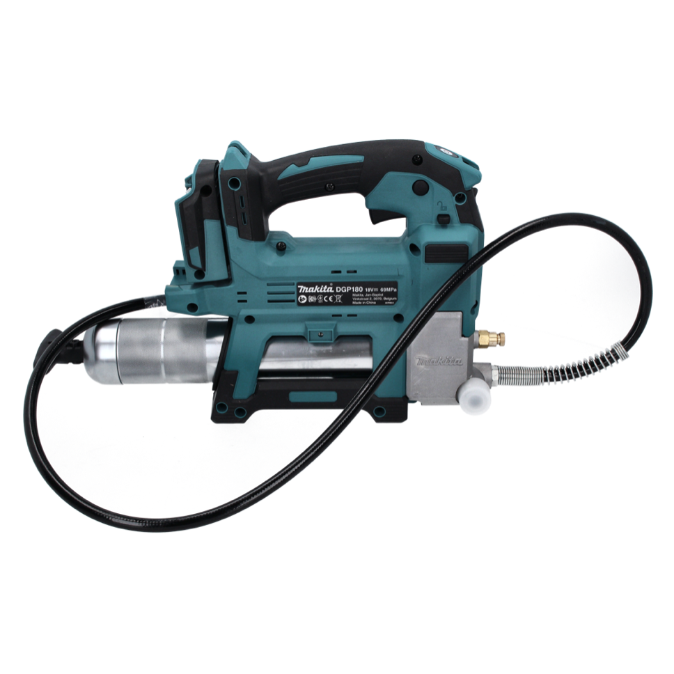 Makita DGP 180 RM Akku Fettpresse 18 V 690 bar + 2x Akku 4,0 Ah + Ladegerät