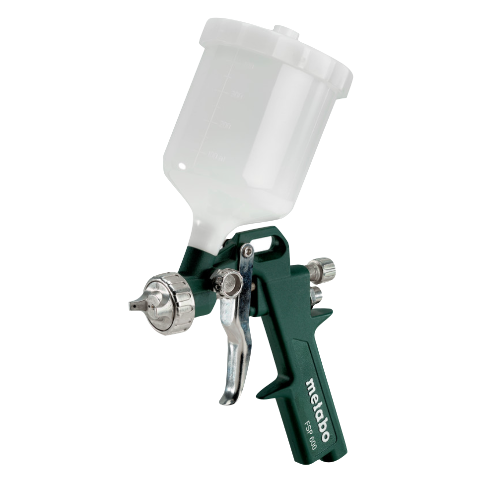 Metabo LPZ 4 set d'outils à air comprimé (601585000) soufflette + jauge de gonflage des pneus + pistolet à peinture + tuyau spiralé