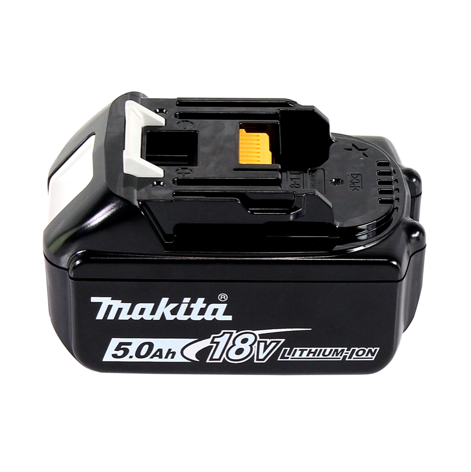 Makita DSL 800 T1X ponceuse à long cou sans balais 18 V 225 mm + 1x batterie 5,0 Ah + accessoires + sac - sans chargeur