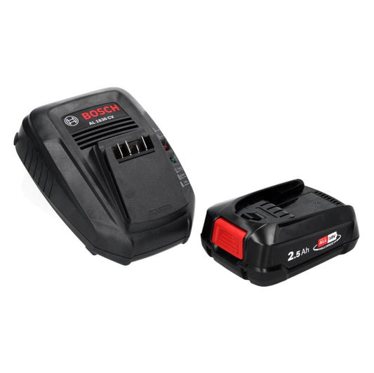 Kit de démarrage Bosch 18 V avec 1 batterie PBA 2,5 Ah + chargeur AL 1830 (1600A00K1P) Home &amp; Garden System POWER FOR ALL